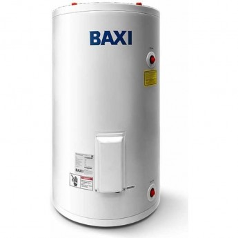 Бойлер BAXI UBC 100, 91 л, 1 змеевик (24кВт) напольный эмаль с боковым подключением, ТЭН 3 квт установлен