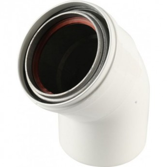 Отвод BAXI 45' d80 для труб с изоляцией Отвод BAXI 45' d80 для труб с изоляцией